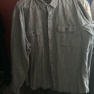 Marc Anthony Charcoal Casual Button-Down Shirt